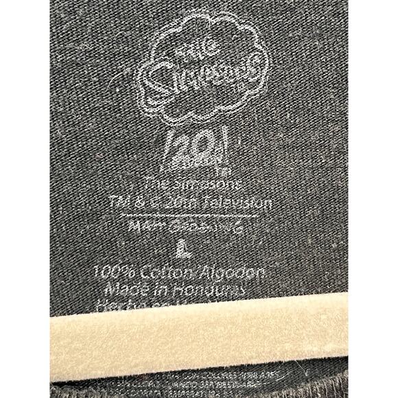 The Simpsons Skeleton Family Couch T Shirt Adult Large Black Graphic Bart - Picture 6 of 6